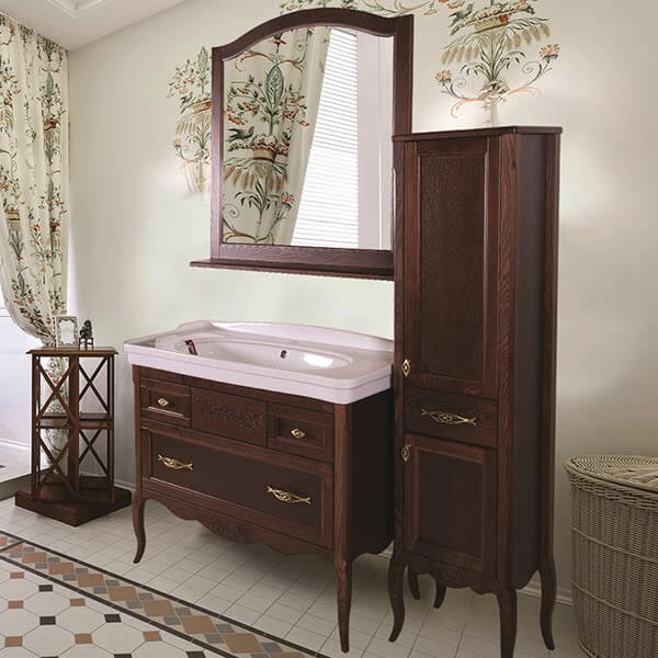 Тумба с раковиной ASB Wood Line Модерн 85 антикварный орех