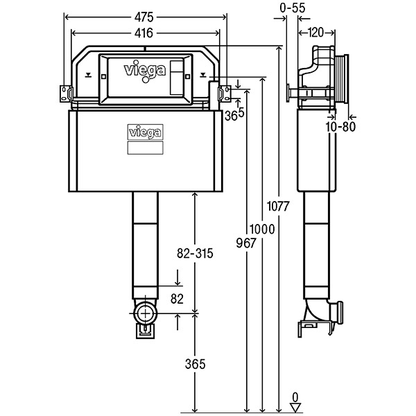 Бачок для скрытого монтажа Viega 771904