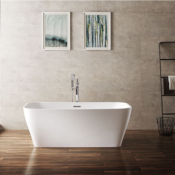 Акриловая ванна AVS Шарм 170x80 белая, c донным клапаном