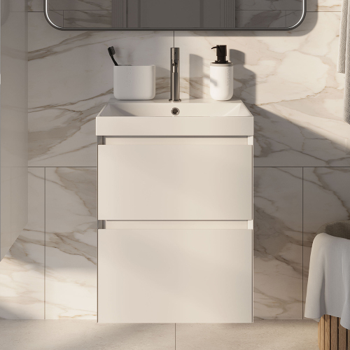 Тумба с раковиной AVS Гармония 50 SL белая