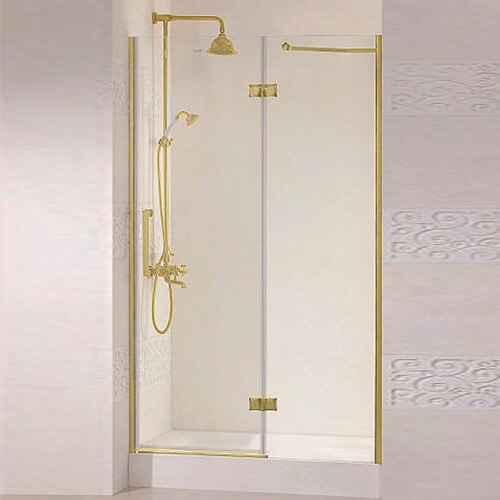 Душевая дверь в нишу Cezares Magic MAGIC-B-12-90-C-G-R 90 профиль золото, прозрачное стекло