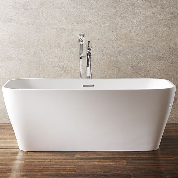 Акриловая ванна AVS Шарм 170x80 белая, c донным клапаном