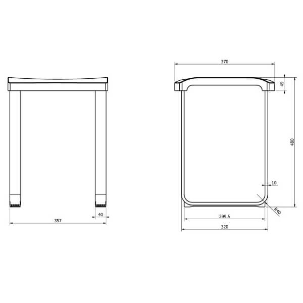 Стул для душа Langberger 70193-AN