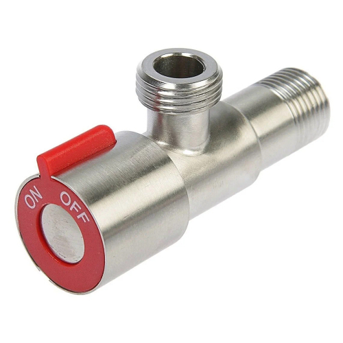 Кран угловой Accoona A473G-4 M1/2*1/2 красный