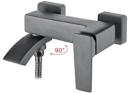 Смеситель для ванны с душем Accoona A63124AT графит матовый