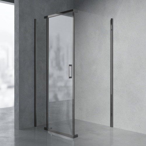 Душевой уголок AVS Фаворит 90x90 см профиль оружейная сталь, стекло прозрачное