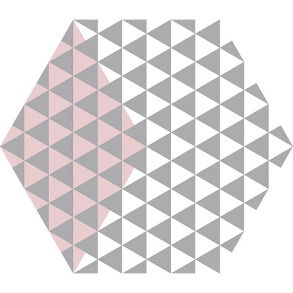 Керамогранит 23x27 матовый rosa Peonia KEROS M138