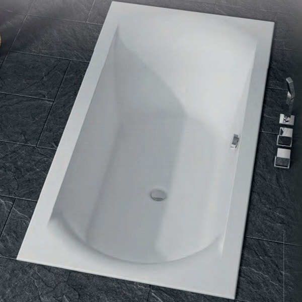 Акриловая ванна Riho Linares 170х75 белая, с ножками