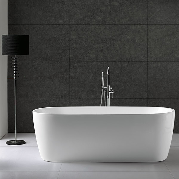 Акриловая ванна AVS Дэйзи 170x80 белая, c донным клапаном