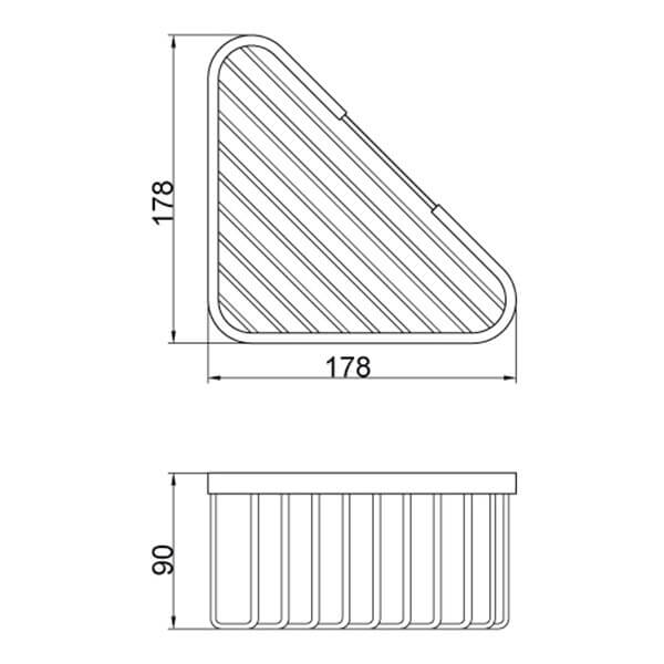 Полка 18 см Basket Veragio VR.GFT-9043.BR