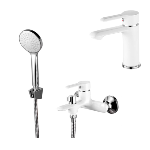 Комплект смесителей ESKO Sorrento SR 26W+SR 54W белый