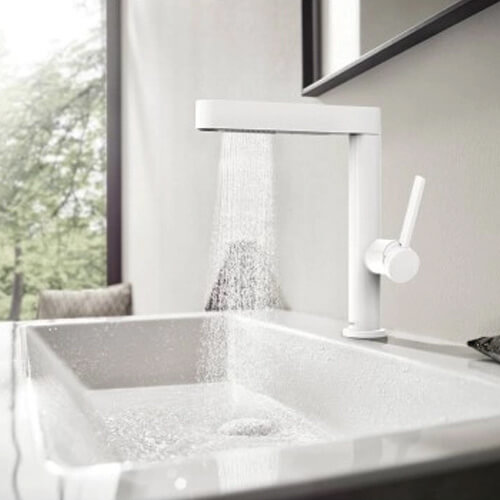 Смеситель для раковины Hansgrohe Finoris 76063700 белый матовый