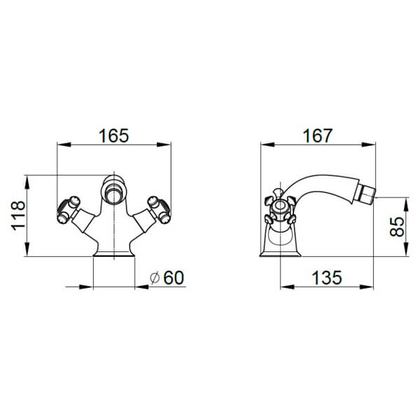 Комплект смесителей Migliore Prestige 26901+27255 хром