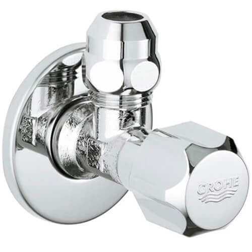 Кран угловой 1/2х3/8 с цангой GROHE 2201800M