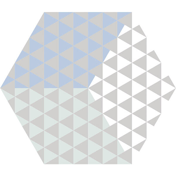 Керамогранит 23x27 матовый azul Peonia KEROS M138