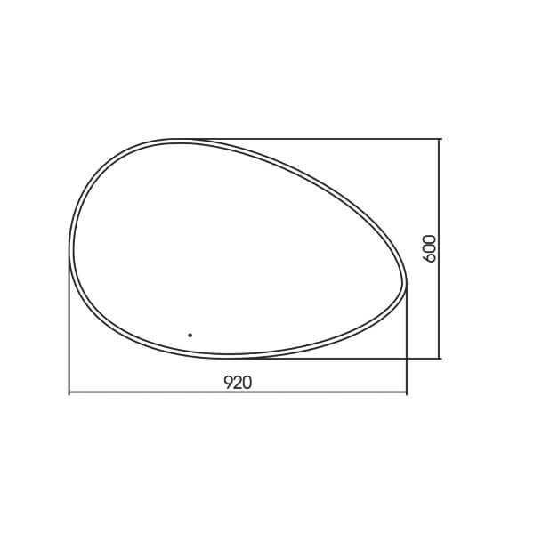 Зеркало с подсветкой AVS Свияж 90x60 см