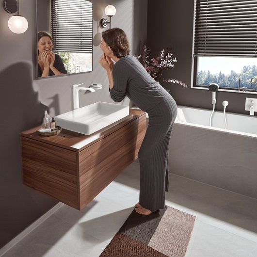 Смеситель для раковины Hansgrohe Vivenis 75040700 белый матовый