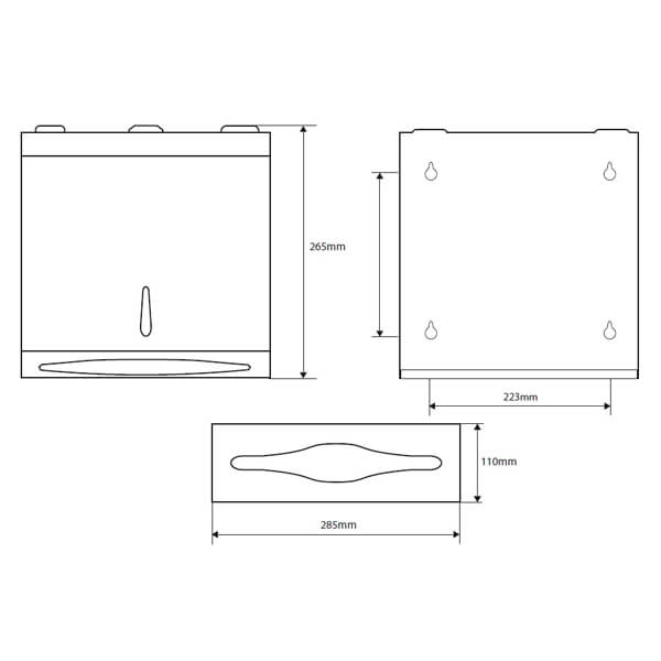 Диспенсер бумажных полотенец Hotel Bemeta 113103035