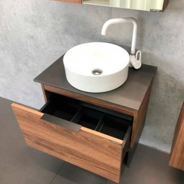 00-00001699 Столешница 600*400 керамогранит Черный Штутгарт/Эдинбург/Марсель COMFORTY