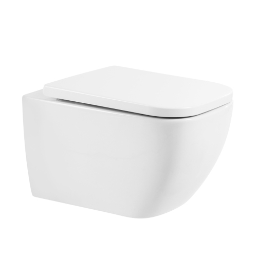 Унитаз подвесной BelBagno Alpina BB10100CHR+BB309SC безободковый