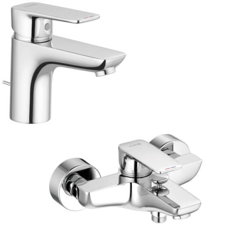 Комплект смесителей Kludi Pure&Style 403820575+406810575 хром