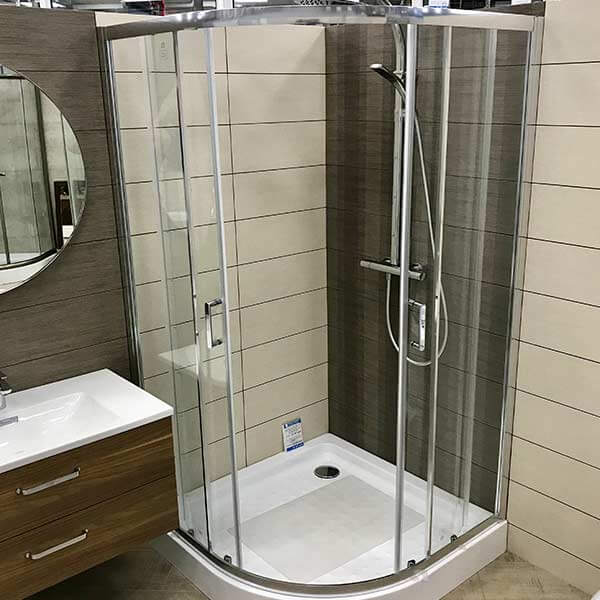 Душевой уголок AVS Раунд 80x80 профиль хром, стекло прозрачное