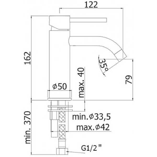Смеситель для раковины Paffoni Light LIG071BO белый матовый