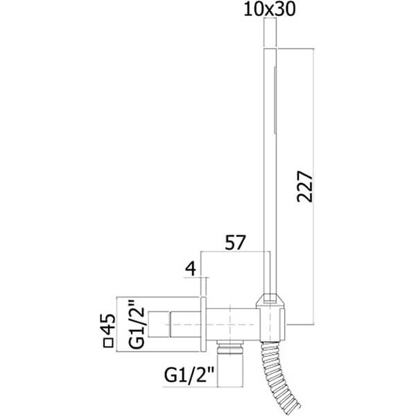 Душевой гарнитур Paffoni Master ZDUP095NO черный матовый