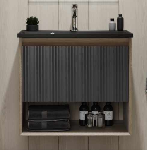 Тумба с раковиной Jorno Tossony 70 дуб самдал