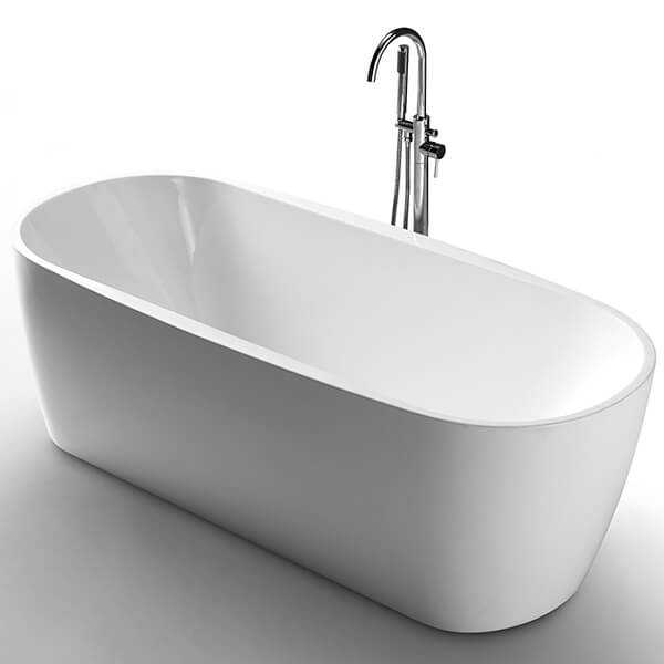 Акриловая ванна AVS Дэйзи 170x80 белая, c донным клапаном