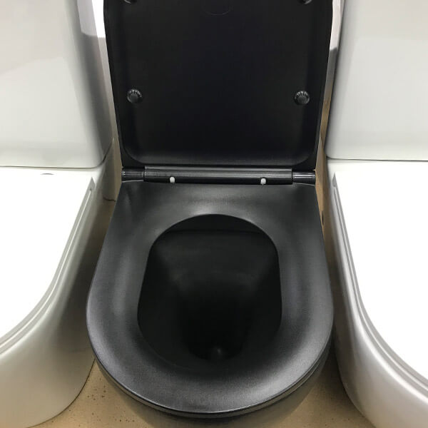 Унитаз-компакт AVS Сити безободковый, черный матовый