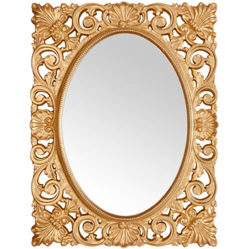Зеркало 950х725 в раме золото Прагматика M-753-02
