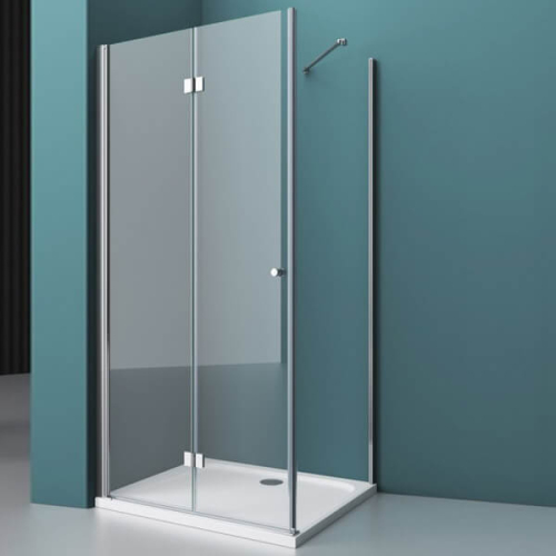 Душевой уголок BelBagno Albano ALBANO-ASH-1-70/100-C-Cr 70х100 профиль хром, прозрачное стекло