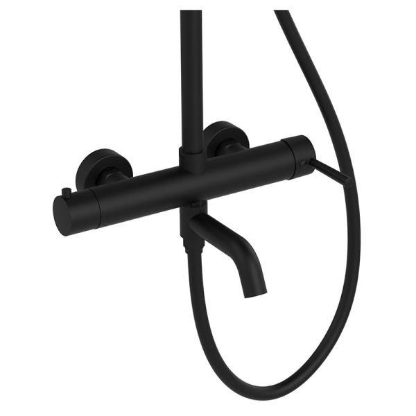 Душевая стойка AVS Slimmer черный матовый