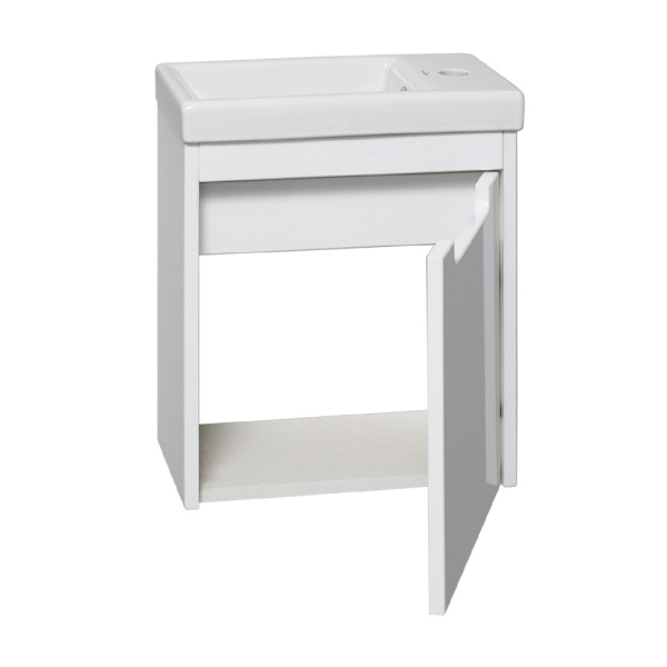 Тумба с раковиной Runo Микра 00000001078+УТ000002244 40 правая