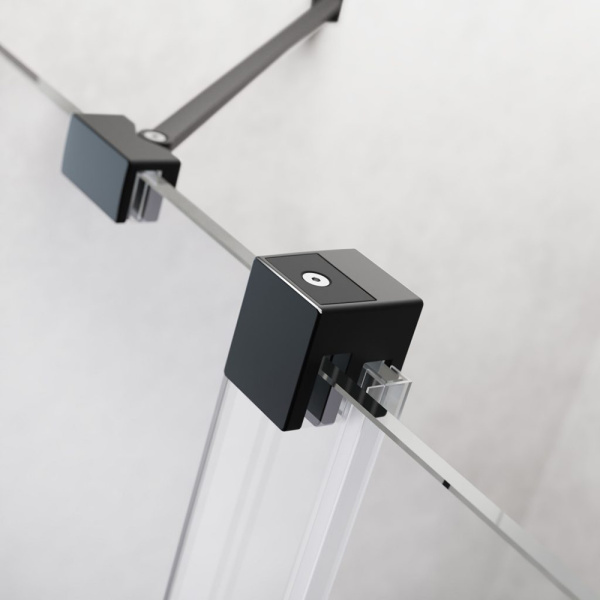 Душевой уголок Radaway Furo 10105100-54-01 100х100 профиль черный, прозрачное стекло