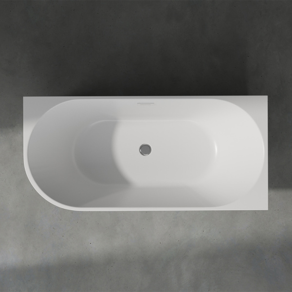 Акриловая ванна AVS Селена 170x80 R белая рифленая, с донным клапаном