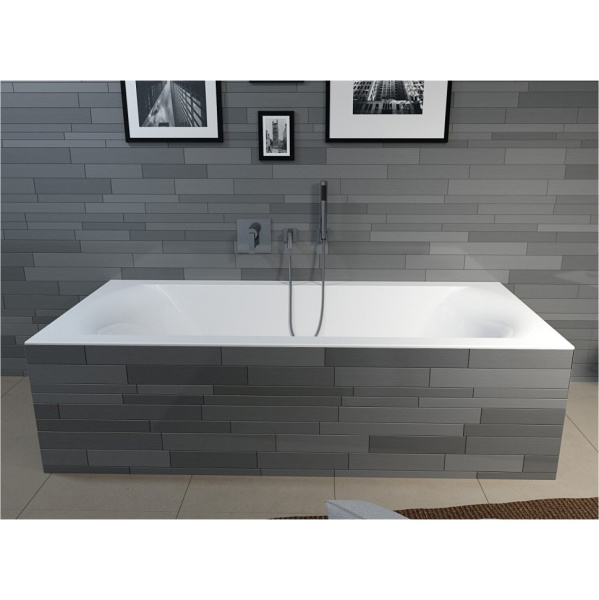 Акриловая ванна Riho Linares 170х75 белая, с ножками