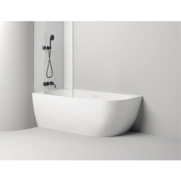 Ванна из искусственного камня Salini Sofia Corner S-Stone 170x85 L белая матовая, с донным клапаном