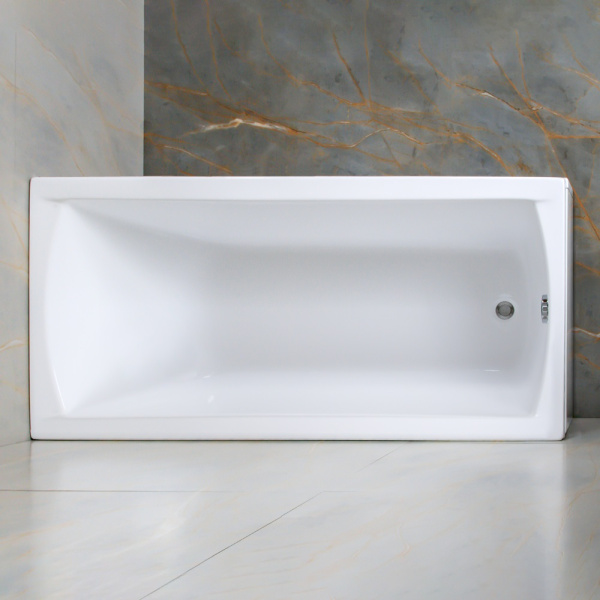 Акриловая ванна AVS Модена 150x70 белая, с каркасом