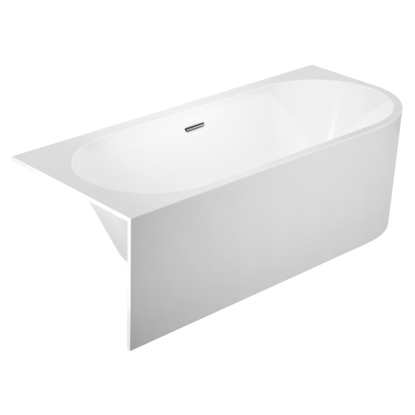 Акриловая ванна AVS Санья 180x85 L белая, с донным клапаном