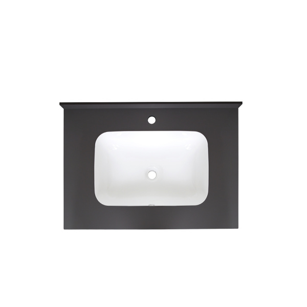 Раковина мебельная AVS Шарм 80x56 белая/черная