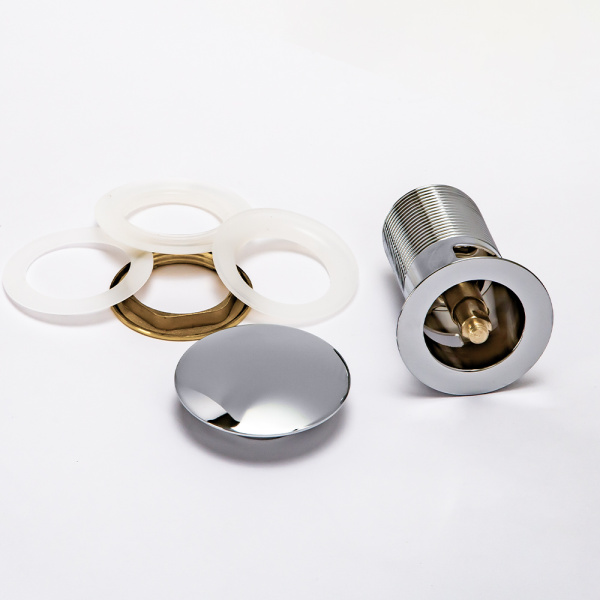 Донный клапан AVS Slimmer с переливом, хром