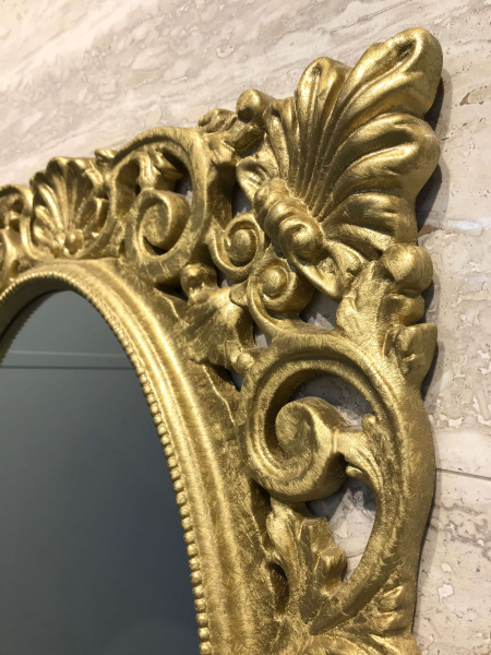 Зеркало 950х725 в раме золото Прагматика M-753-02