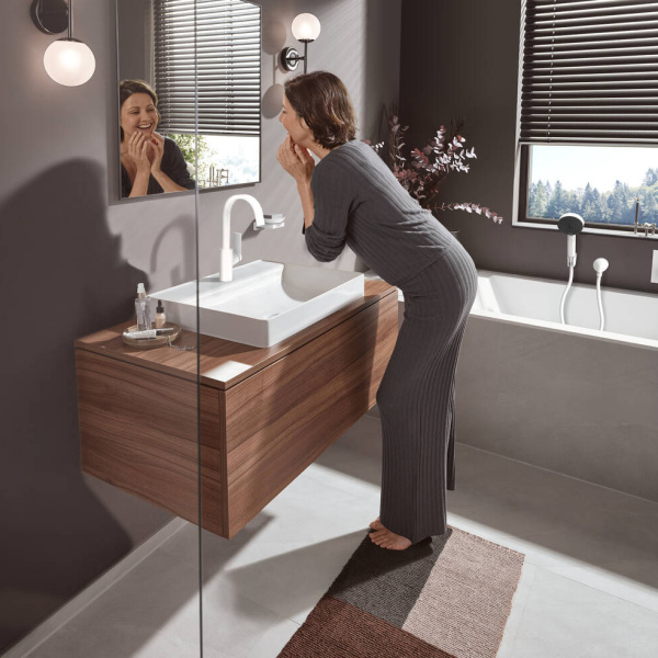 Смеситель для раковины Hansgrohe Vivenis 75030700 белый матовый
