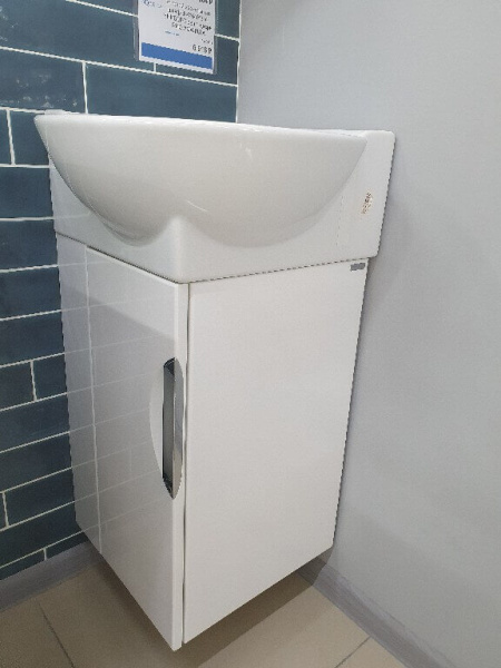 Тумба с раковиной Aqwella Рио 45 белая