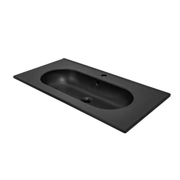 Раковина мебельная AVS Вернисаж 91х47 черная матовая