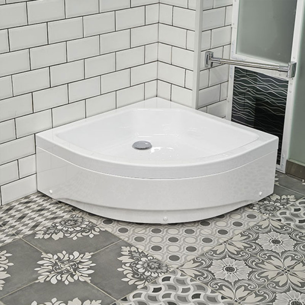 Поддон для душа Radomir 80x80 белый, с сифоном