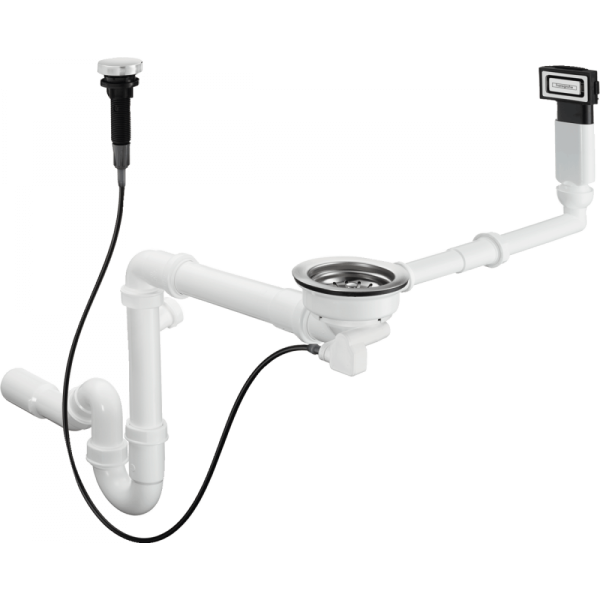 Автоматический слив-перелив для кух мойки из гранита Hansgrohe 43937000