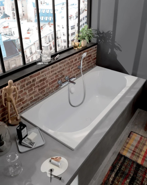 Ванна из искусственного камня Jacob Delafon Flight Elite Odeon Rive Gauche 170x75 белая